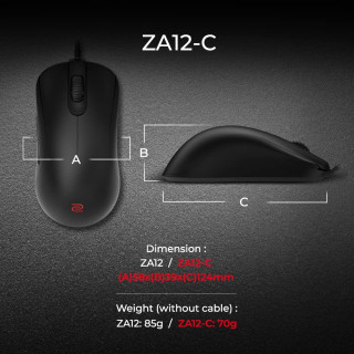 Miš Zowie ZA12 - C Black 