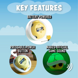 Lampa Paladone Super Mario - Green Shell - Light With Sound 