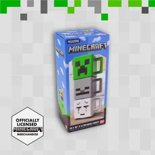 Šolja Paladone Minecraft - Set of 3 Stacking Mugs 