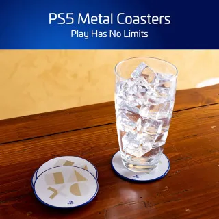 Podmetači za čaše Playstation 5 - Metal Coasters 