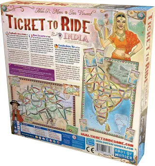 Društvena igra Ticket To Ride India & Switzerland (Eng) 