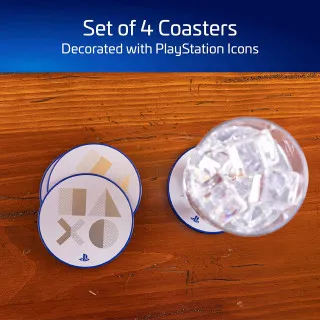 Podmetači za čaše Playstation 5 - Metal Coasters 