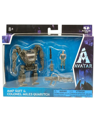 Action Figure Avatar World of Pandora - Amp Suit & Colonel Miles Quaritch 