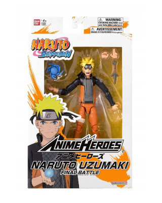 Action Figure Naruto Shippuden - Anime Heroes - Uzumaki Naruto Final Battle 