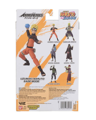 Action Figure Naruto Shippuden - Anime Heroes - Uzumaki Naruto - Sage Mode 