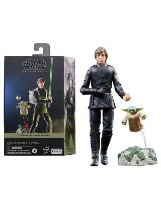 Action Figure Star Wars The Book of Boba Fett - The Black Series - Luke Skywalker & Grogu 