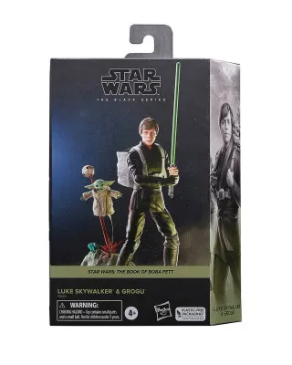 Action Figure Star Wars The Book of Boba Fett - The Black Series - Luke Skywalker & Grogu 
