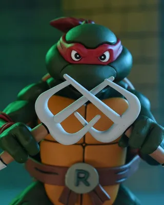 Action Figure Teenage Mutant Ninja - Ultimate Raphael Is Cool But Rude VHS Style 