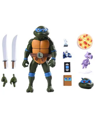 Action Figure Teenage Mutant Ninja - Ultimate Leonardo Leads VHS Style 