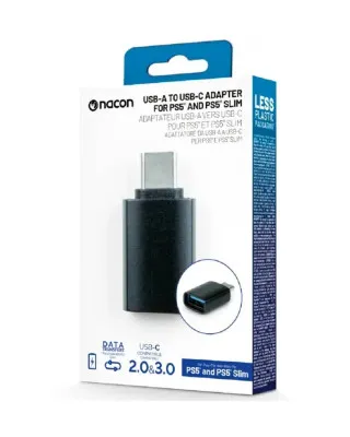 Adapter Nacon USB-A to USB-C - black 
