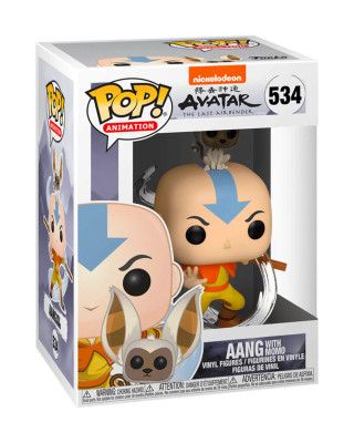 Bobble Figure Anime - Avatar The Last Airbender POP! - Aang with Momo 