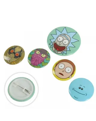 Bedževi Rick And Morty (Heads) - Badge Pack 