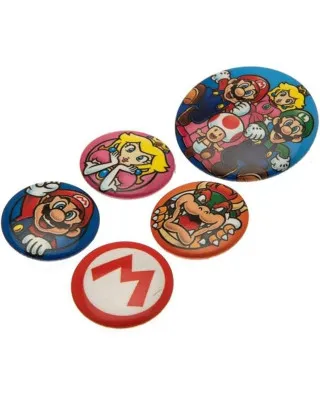 Bedževi Super Mario - Badge Pack 