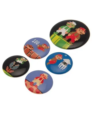 Bedževi Super Mario Bros  - Badge Pack 