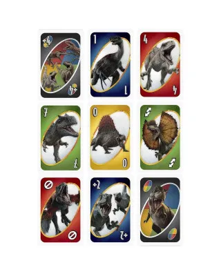 Društvena igra Mattel UNO - Jurassic World 3- Card Game 
