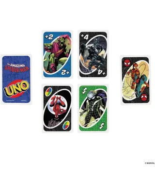 Društvena igra Mattel UNO - The Amazing Spiderman - Card Game 
