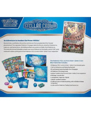 Društvena igra - Pokemon - TCG Scarlet & Violet 7 - Stellar Crown - Elite Trainer Box 