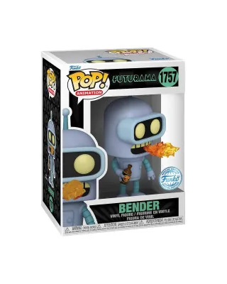 Bobble Figure Animation - Futurama POP! - Bender - Glow in the Dark 