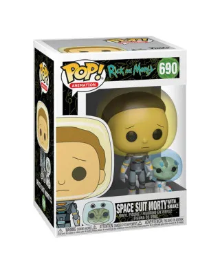 Bobble Figure Animation - Rick and Morty POP! - Space Suit Morty with Snake 