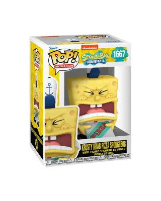 Bobble Figure Animation - SpongeBob Squarepants POP! - Krusty Krab Pizza SpongeBob 