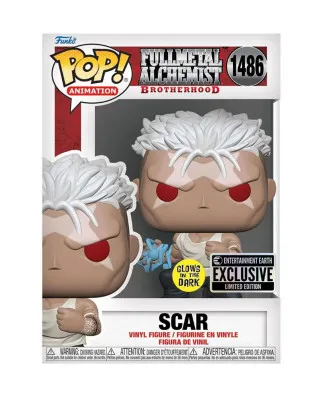 Bobble Figure Anime - Fullmetal Alchemist Brotherhood POP! - Scar - Glows in the Dark 
