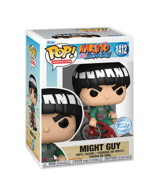 Bobble Figure Anime - Naruto Shippuden POP! - Might Guy (White Chrome) 