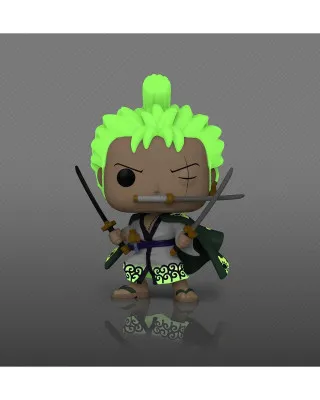 Bobble Figure Anime - One Piece POP! - Roronoa Zoro  #923 - Glows in the Dark - Special Edition 