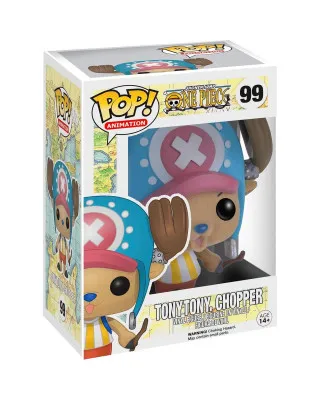 Bobble Figure Anime - One Piece POP! - TonyTony, Chopper (Flocked) 
