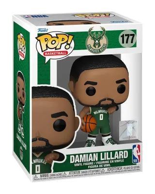 Bobble Figure Basketball NBA - Milwaukee Bucks POP! - Damian Lillard #177 