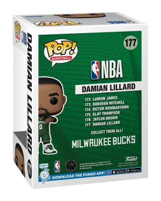 Bobble Figure Basketball NBA - Milwaukee Bucks POP! - Damian Lillard #177 