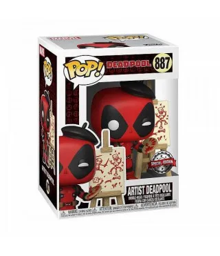 Bobble Figure Marvel - Deadpool POP! - Artist Deadpool - Special Edition 