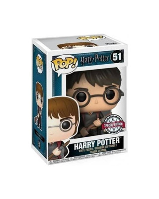 Bobble Figure Harry Potter POP! - Harry Potter with Firebolt & Feather Exclusive 