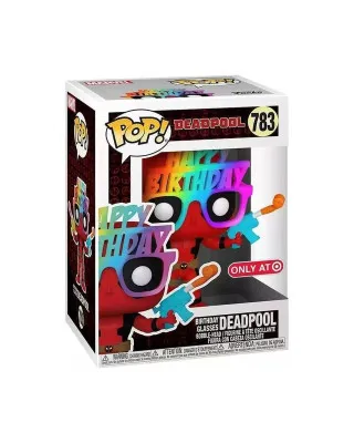 Bobble Figure Marvel - Deadpool POP! - Birthday Glasses Deadpool - Special Edition 