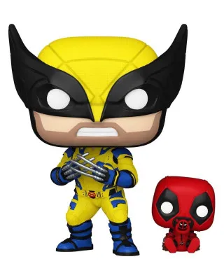 Bobble Figure Marvel - Deadpool & Wolverine POP! - Wolverine With Babypool 