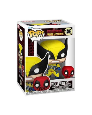 Bobble Figure Marvel - Deadpool & Wolverine POP! - Wolverine With Babypool 