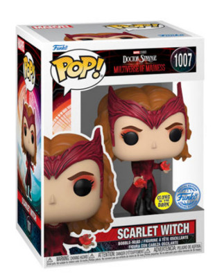 Bobble Figure Marvel - Doctor Strange POP! In the Multiverse of Madness - Scarlet Witch - Glows in the Dark 