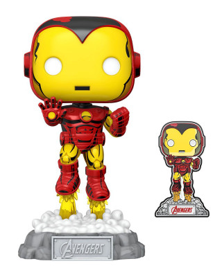 Bobble Figure Marvel - Avengers POP! Beyond Earth's Mightiest - Iron Man (with Pin) - Special Edition 