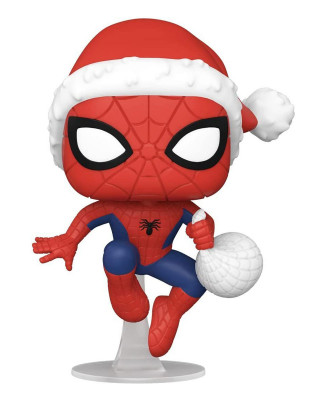 Bobble Figure Marvel - Spider-Man POP! - Spider-Man (In Santa Hat) - Special Edition 