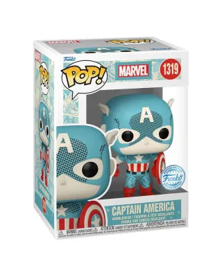 Bobble Figure Marvel - Captain America POP! - Captain America - Retro Reimagined 