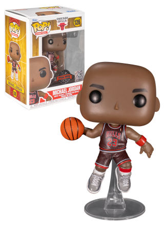 Bobble Figure Basketball NBA - Bulls POP! - Michael Jordan - Black Pinstripe Jersey 