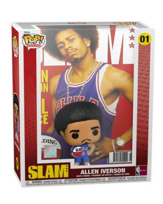 Bobble Figure Basketball NBA - Philadelphia 76ers POP! Magazine Covers - Slam - Allen Iverson 