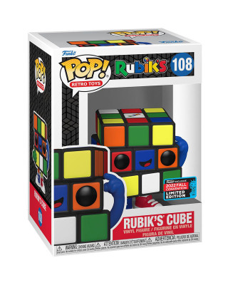 Bobble Figure Retro Toys Pop! - Rubik's Cube - Convention Limited 