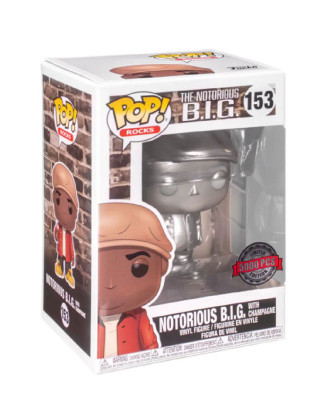 Bobble Figure Rocks POP! - Notorious B.I.G with Champagne 