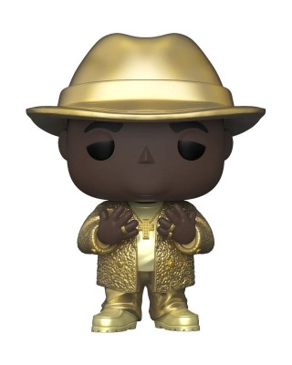 Bobble Figure Rocks POP! - The Notorious B.I.G. with Fedora (Gold) 