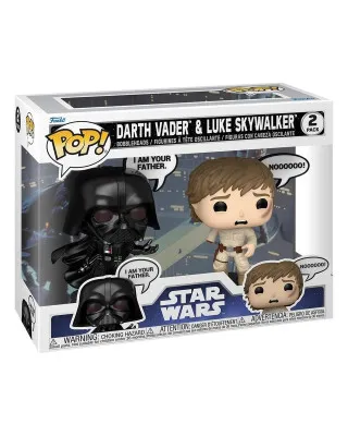 Bobble Figure Star Wars POP! 2-Pack - Darth Vader & Luke SkyWalker 