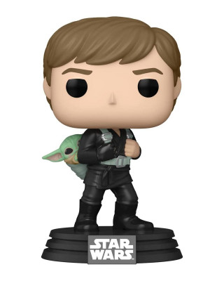 Bobble Figure Star Wars - The Book of Boba Fett POP! - Luke Skywalker & Grogu 