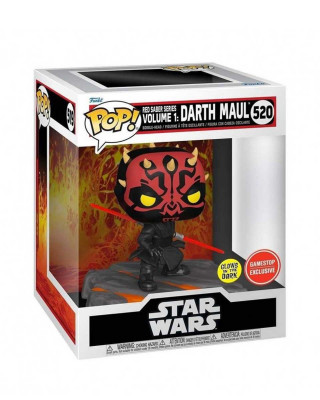 Bobble Figure Star Wars Red Saber Series Volume 1 POP! - Darth Maul - Glows in the Dark 