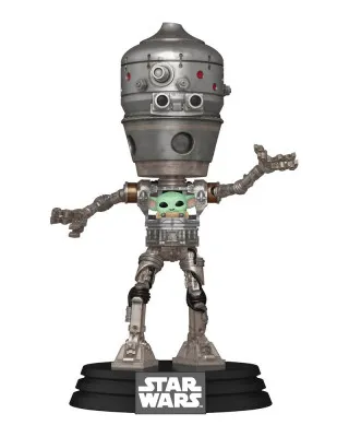 Bobble Figure Star Wars - The Mandalorian POP! - IG-12 with Grogu 