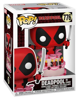 Bobble Figure Marvel - Deadpool POP! - Deadpool in Cake 