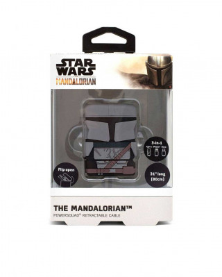 Cable Case PowerSquad Star Wars - The Mandalorian - Retractable Cable 3 in 1 